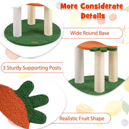Multi - level Cat Tree Pet Activity Center with Fruit - shaped Platforms - Osher Pets